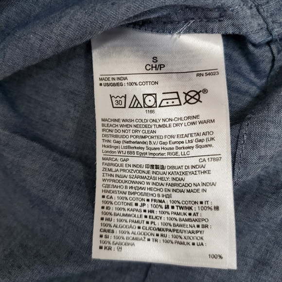 Gap 3/4 sleeve square neck blouse - Picture 7 of 7